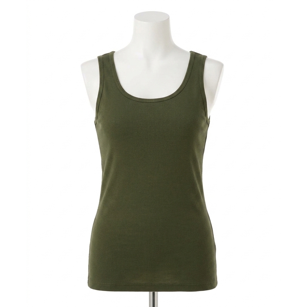 NEW FRENCH KYSS basic tank top in army